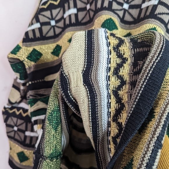 Vintage 3D Knit Sweater Size XL 90s Texture Cosby Coogi Inspired Ugly Christmas - Picture 11 of 12